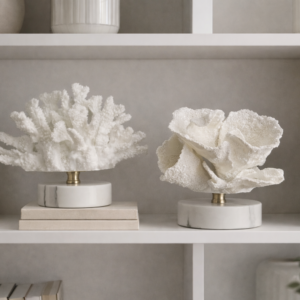 White coral sculptures